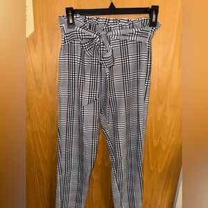 SHEIN Black and White Patterned Pants